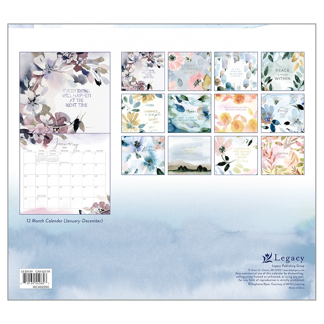 2025 Legacy Gratitude - Deluxe Wall Calendar