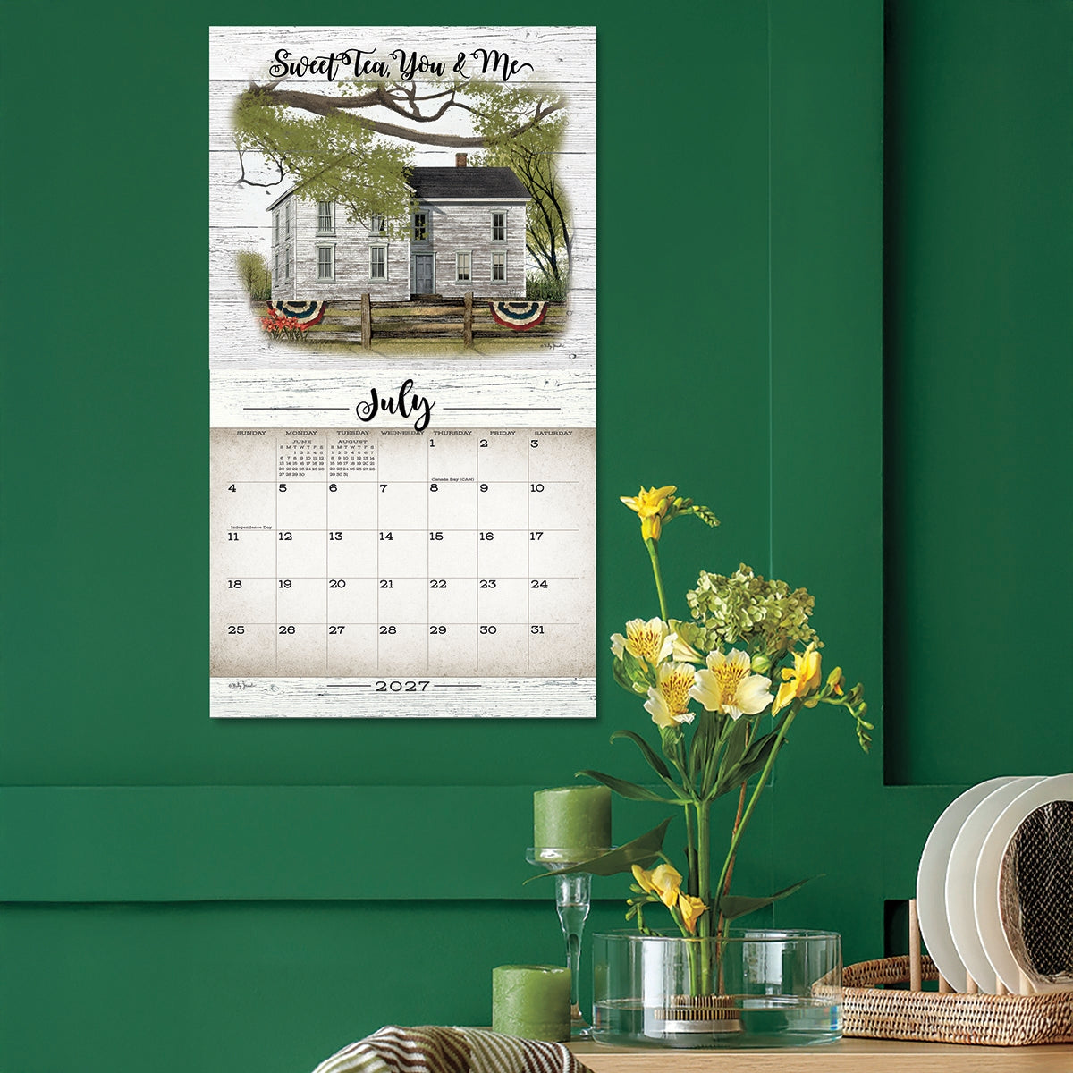 2027 Farmhouse - Deluxe Wall Calendar by Billy Jacobs