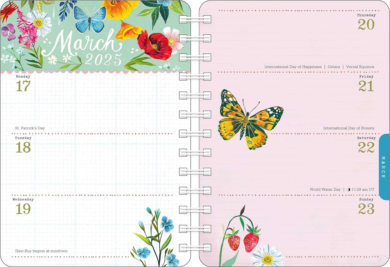 2025 Katie Daisy: Find Me in the Flowers - Monthly & Weekly Diary/Planner