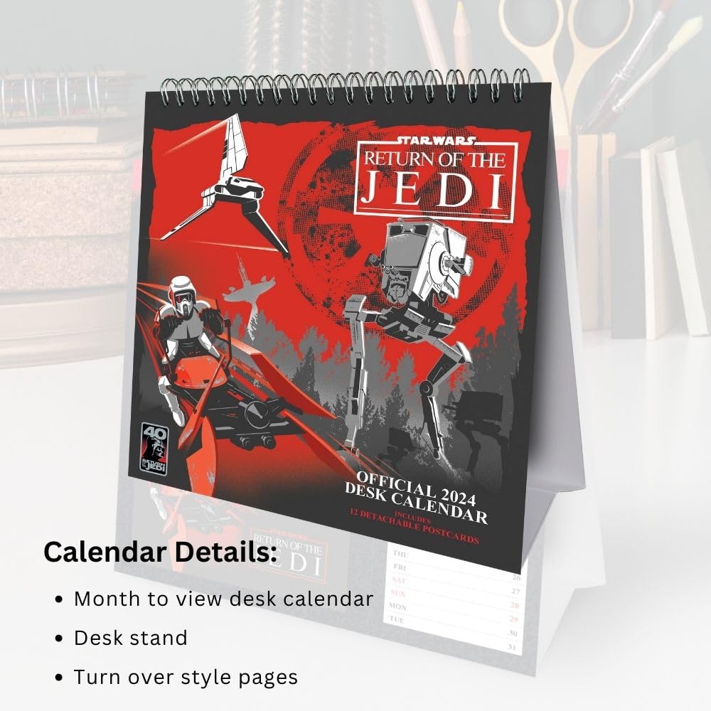 2024 Star Wars Postcard - Desk Easel Calendar  SOLD OUT