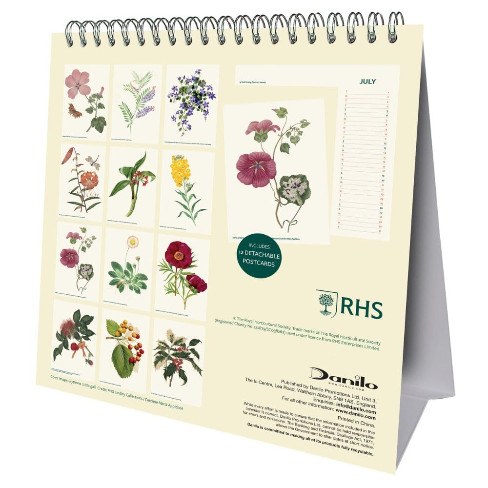 2025 Rhs - Desk Easel Calendar