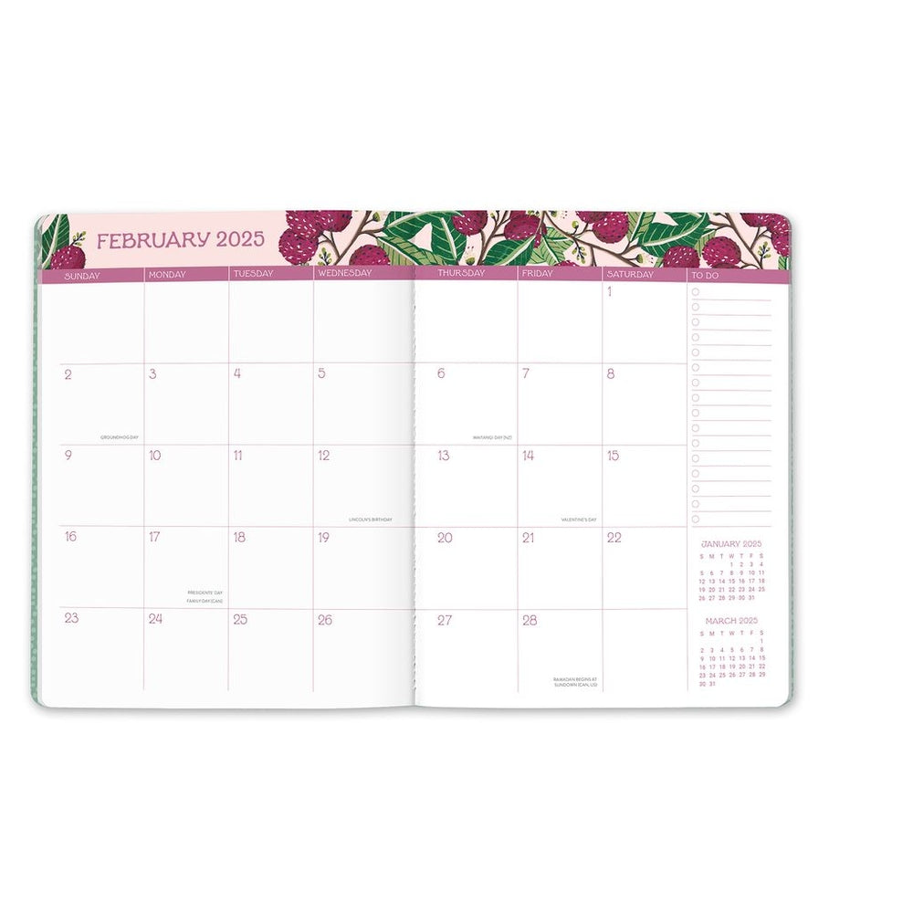 2025 Fruit & Flora - Just Right Monthly Diary/Planner