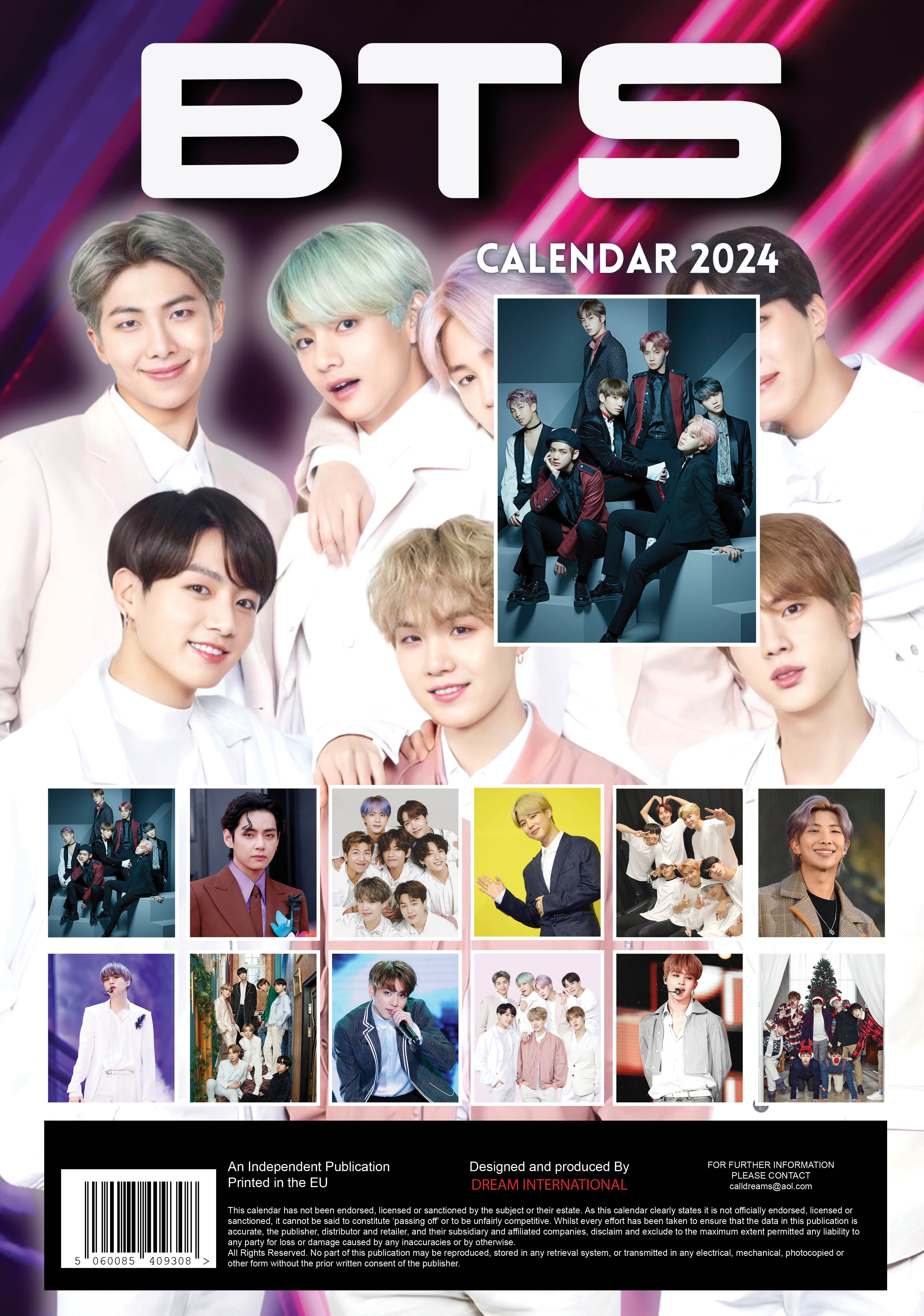 2024 BTS - A3 Wall Calendar