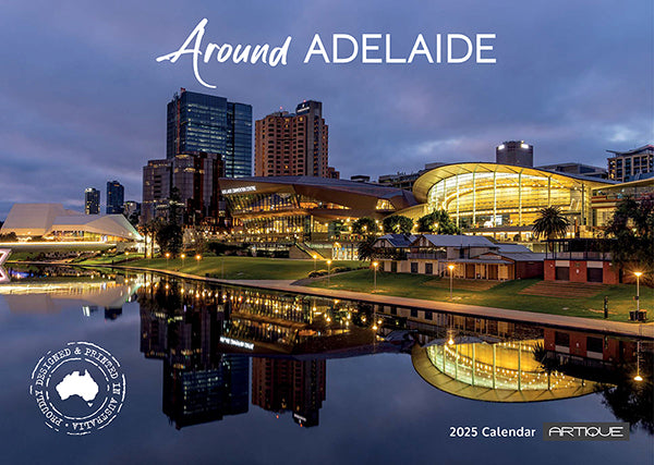 2025 Around Adelaide By Artique - Horizontal Wall Calendar