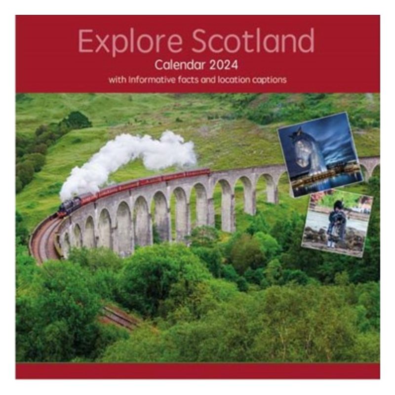 2024 Red Explore Scotland - Square Wall Calendar  SOLD OUT