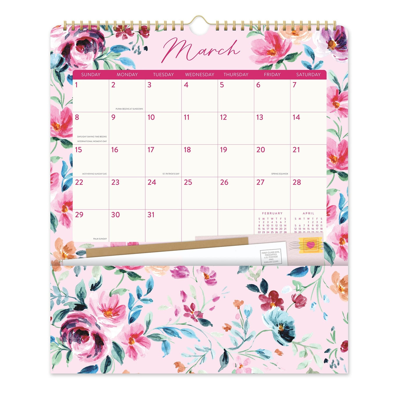 2026 Bella Flora - Pocket Plus Deluxe Wall Calendar