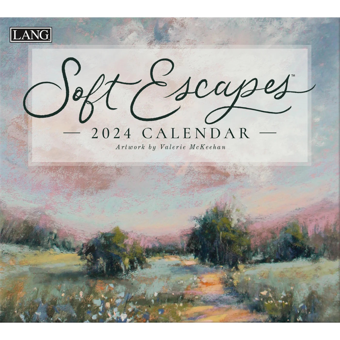 2024 LANG Soft Escapes By Lily & Val Deluxe Wall Calendar Art