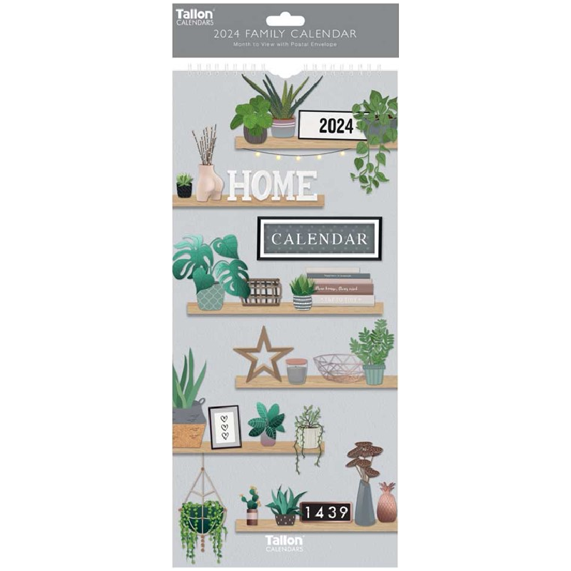 2024 Home Garden Family Organiser - Slim Wall Calendar  SOLD OUT