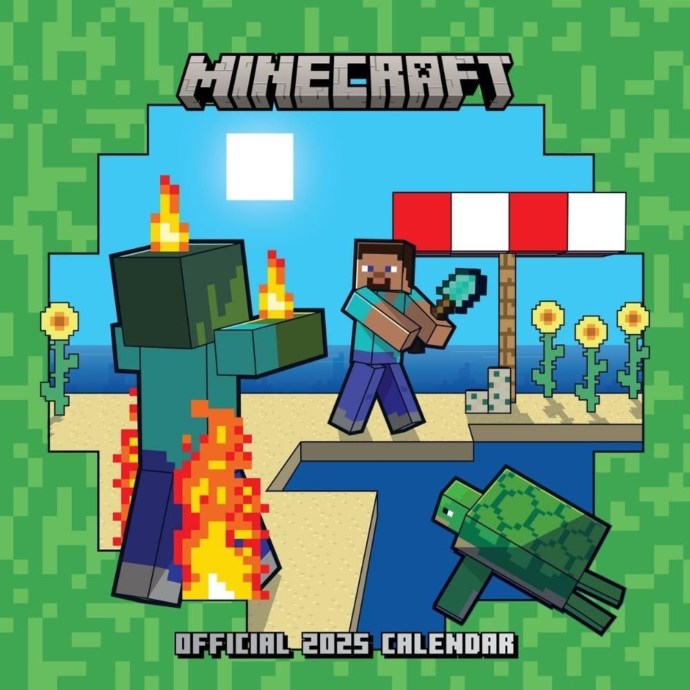 2025 Minecraft - Square Wall Calendar