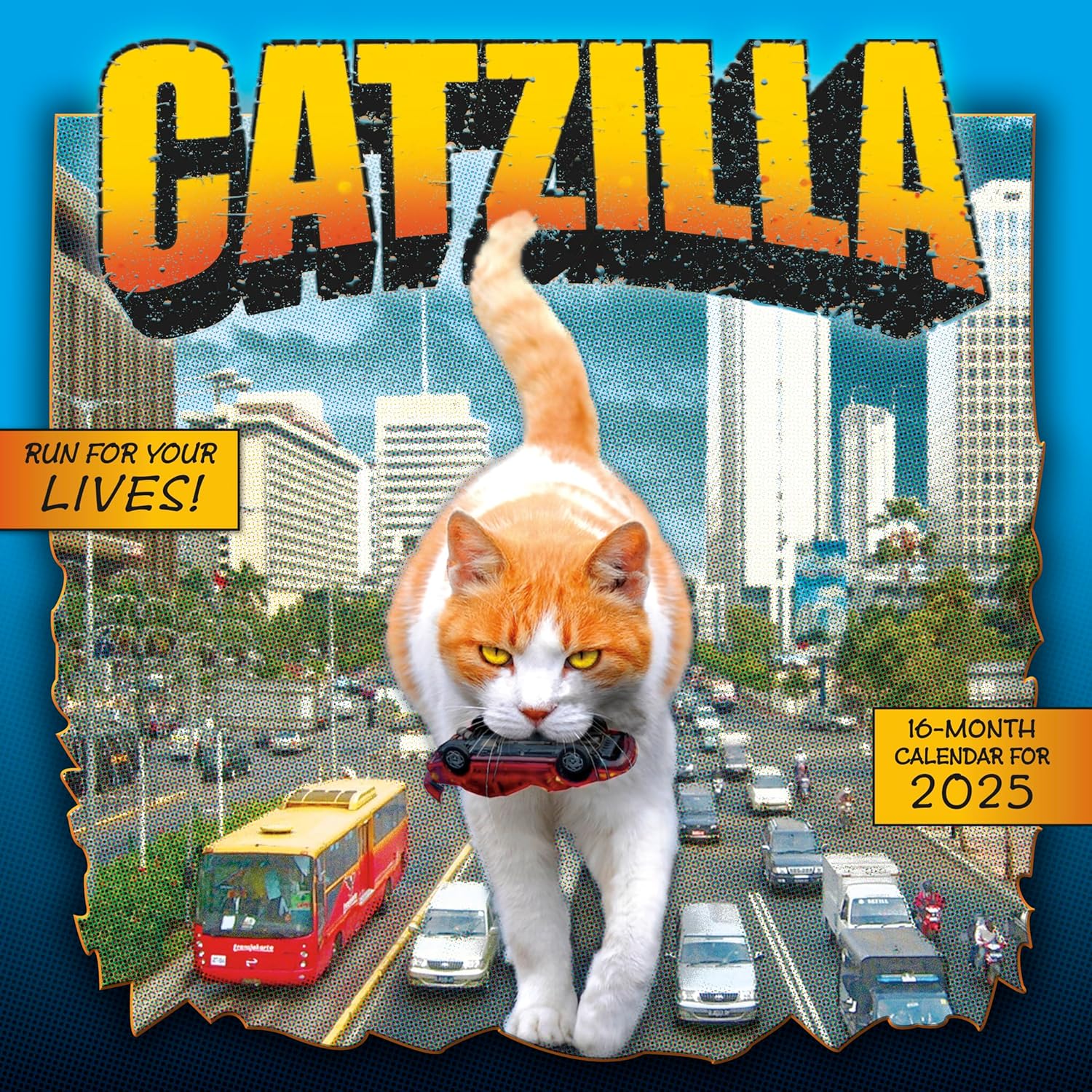 2025 Catzilla - Square Wall Calendar