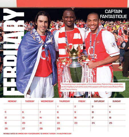 2024 Arsenal FC - Desk Easel Calendar  SOLD OUT