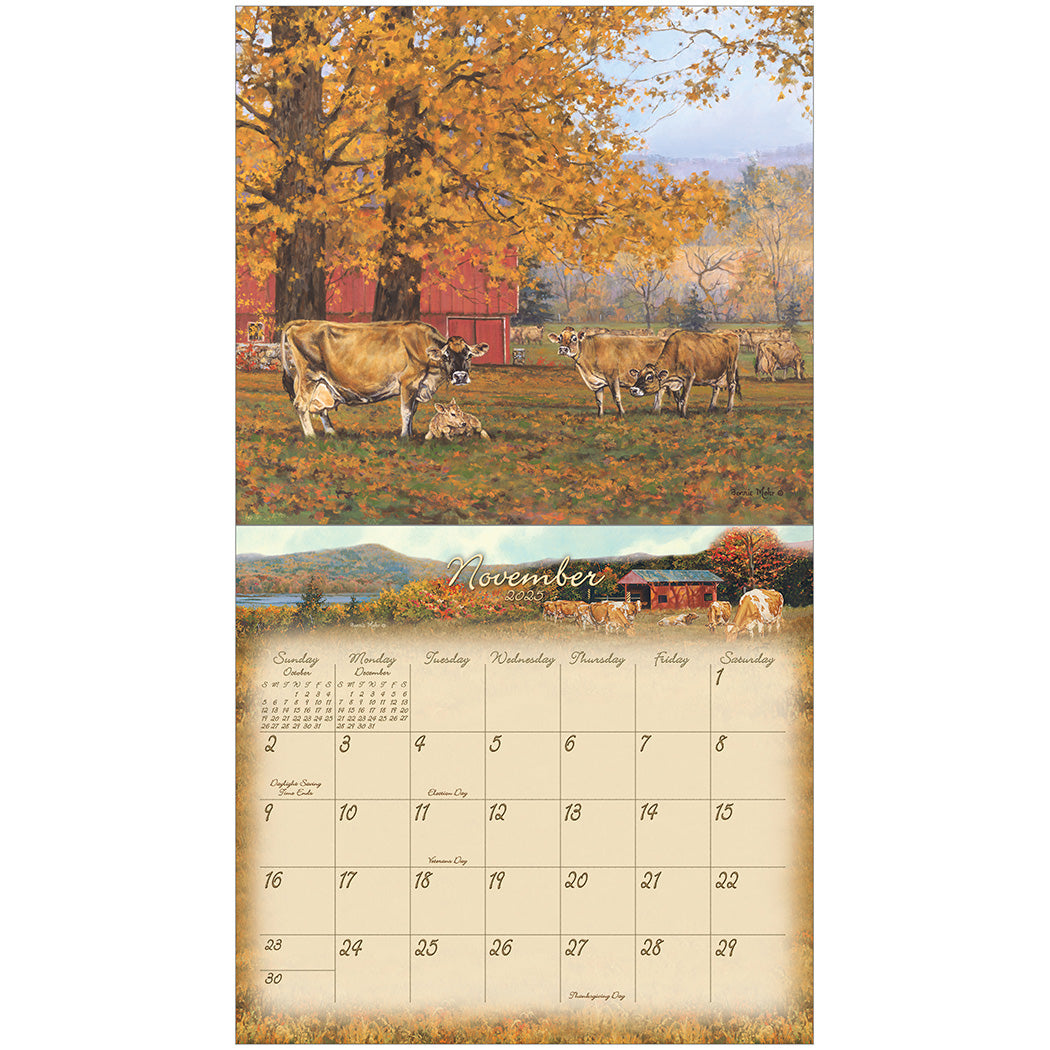 2025 Legacy Cow Calendar - Deluxe Wall Calendar