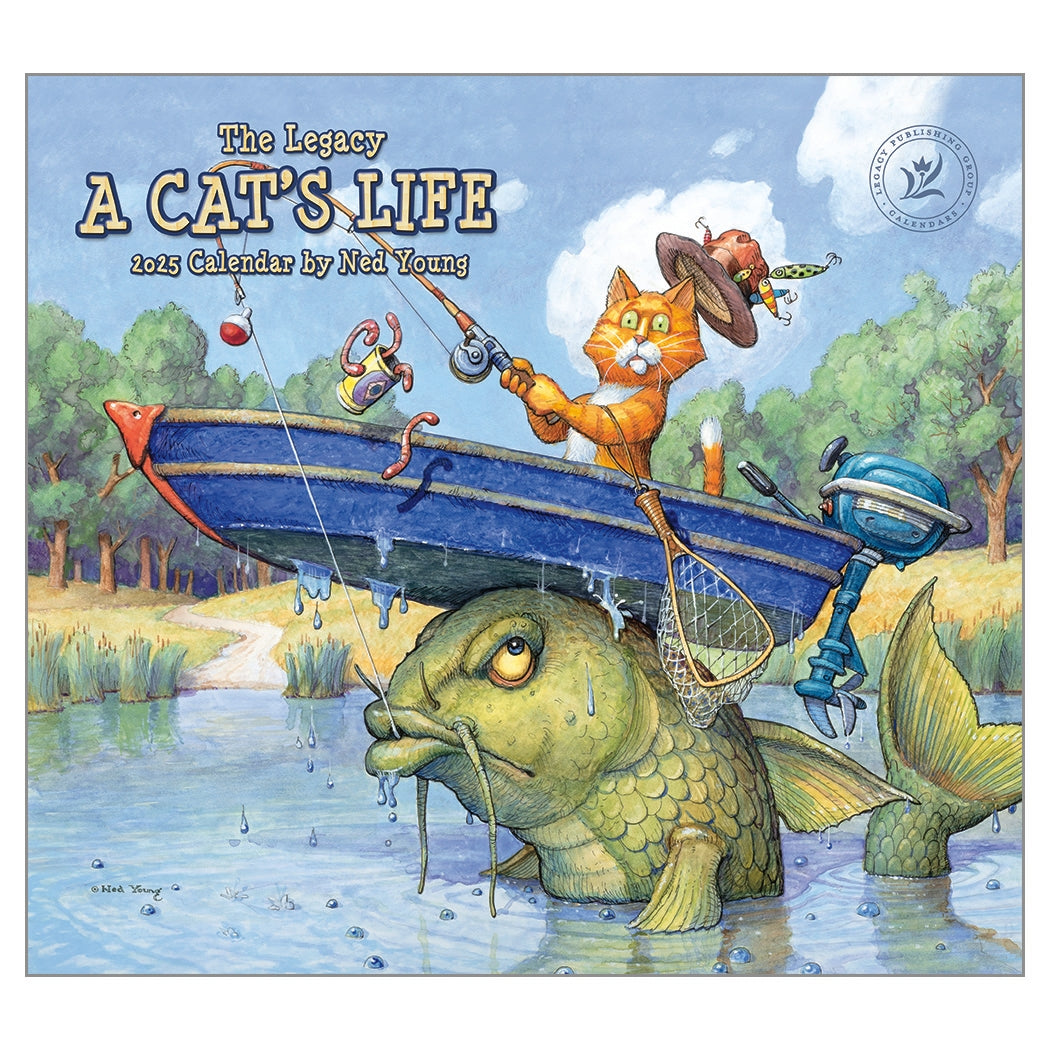 2025 Legacy A Cat'S Life - Deluxe Wall Calendar