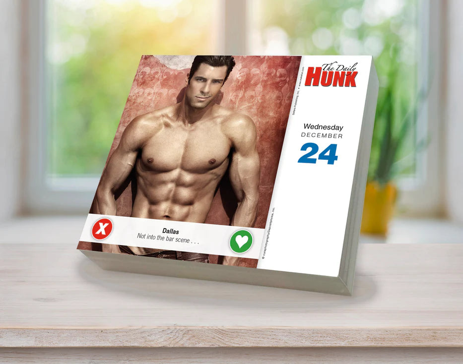 2025 The Daily Hunk - Daily Boxed Page-A-Day Calendar