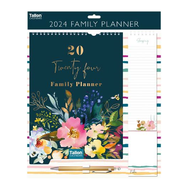 2024 Flower Family Organiser - Deluxe Wall Calendar  SOLD OUT