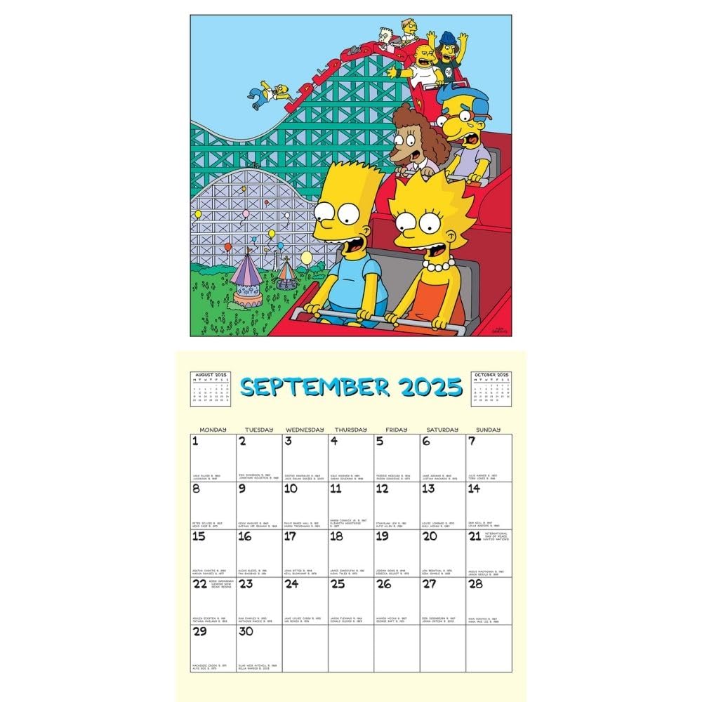 2025 The Simpsons - Square Wall Calendar