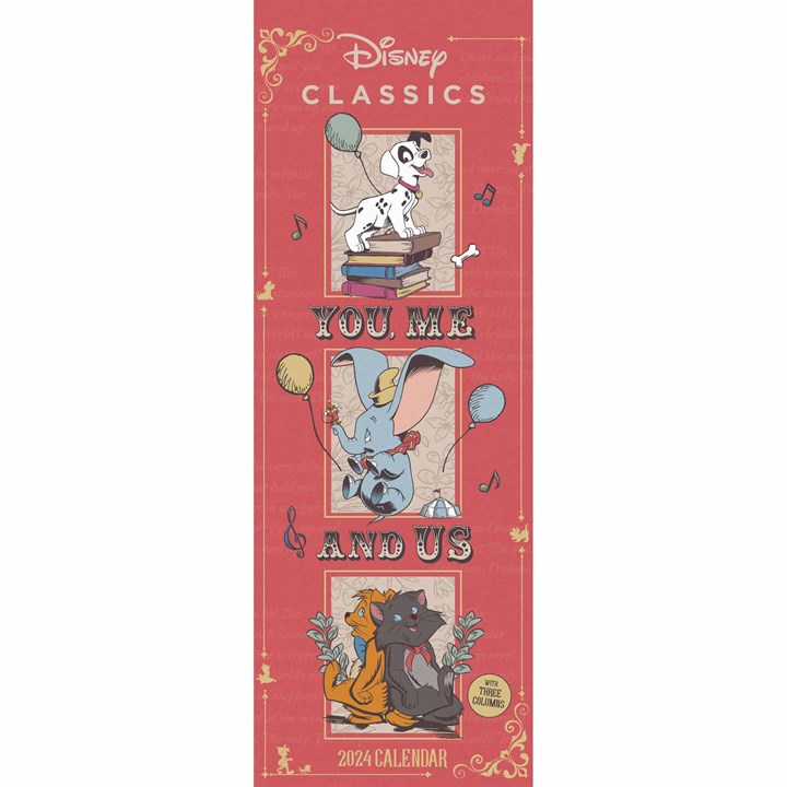 2024 Disney You Me And Us - Slim Wall Calendar  SOLD OUT