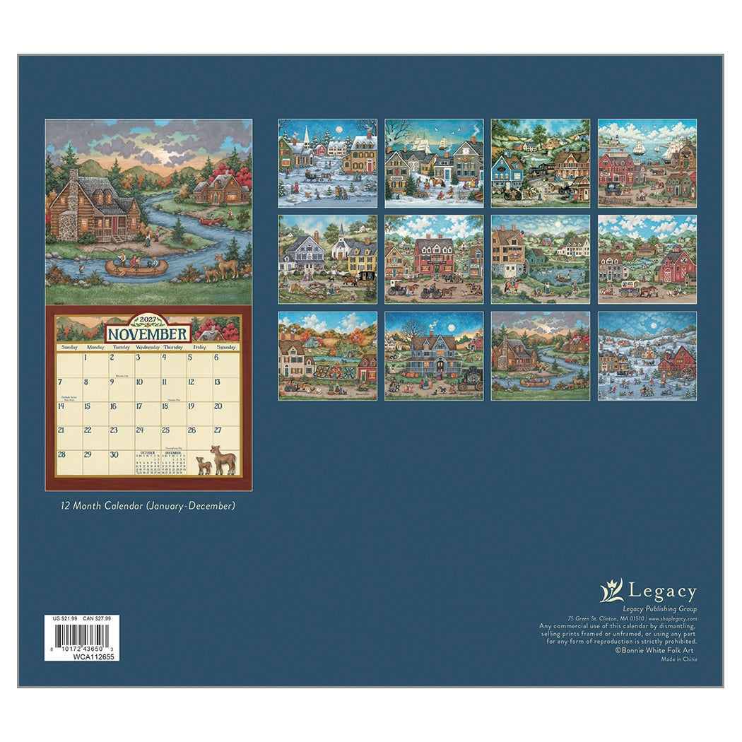 2027 Bonnie White - Deluxe Wall Calendar by Bonnie White