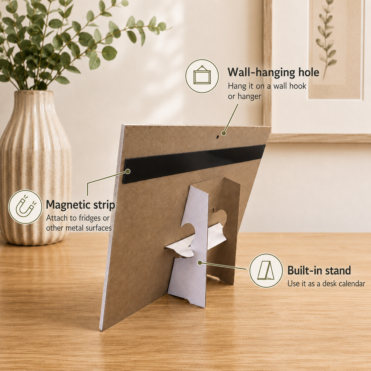 2027 Form & Flow - Versatile 4-in-1 Magnetic, Wall and Desk Calendar