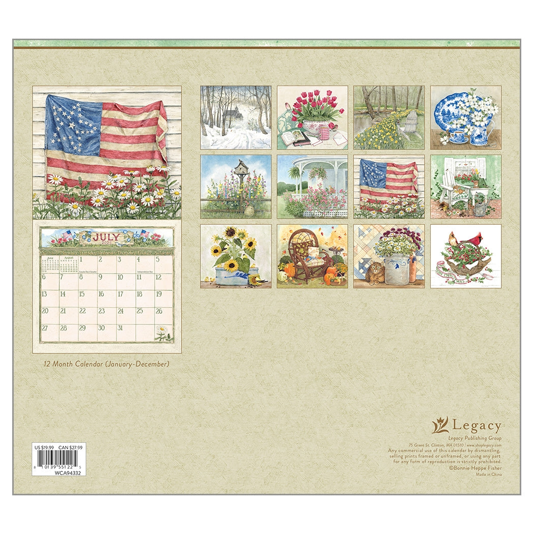 2025 Legacy Garden Path - Deluxe Wall Calendar