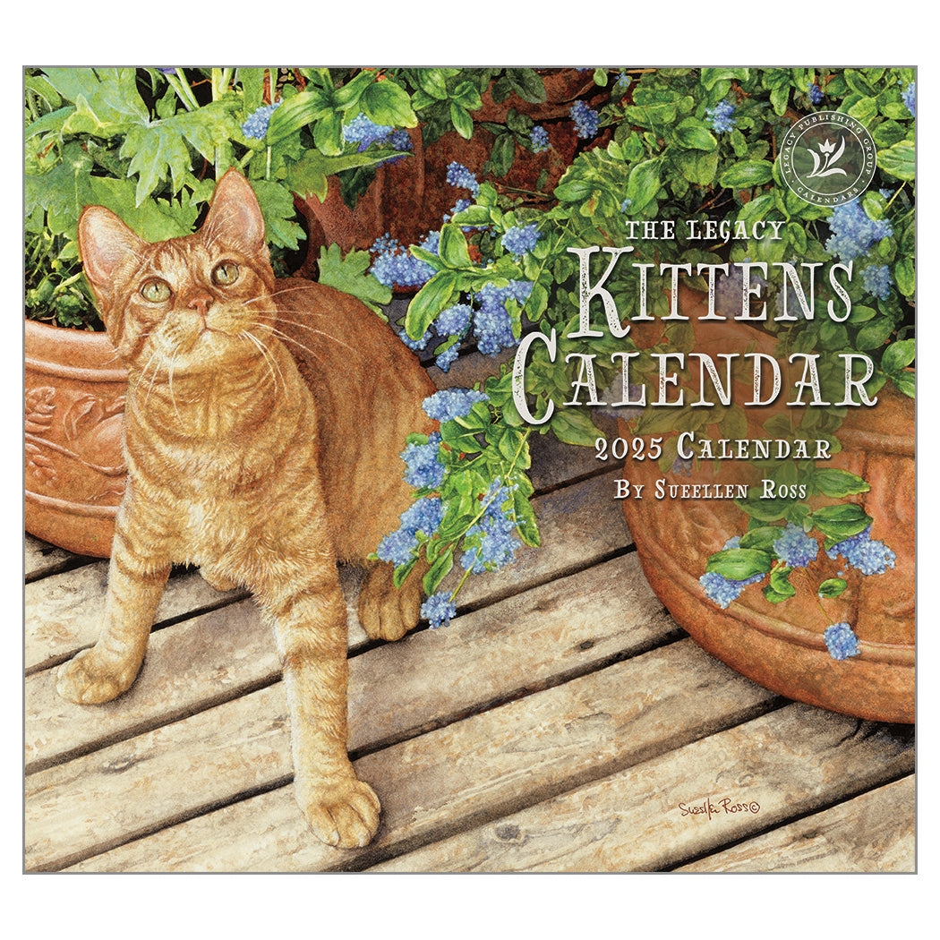 2025 Legacy Kittens - Deluxe Wall Calendar