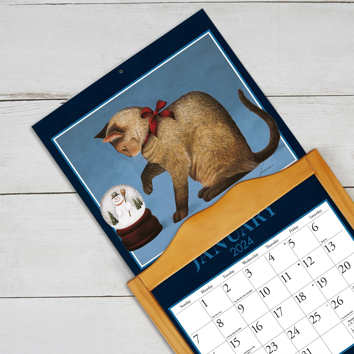 2024 LANG American Cat By Lowell Herrero - Deluxe Wall Calendar