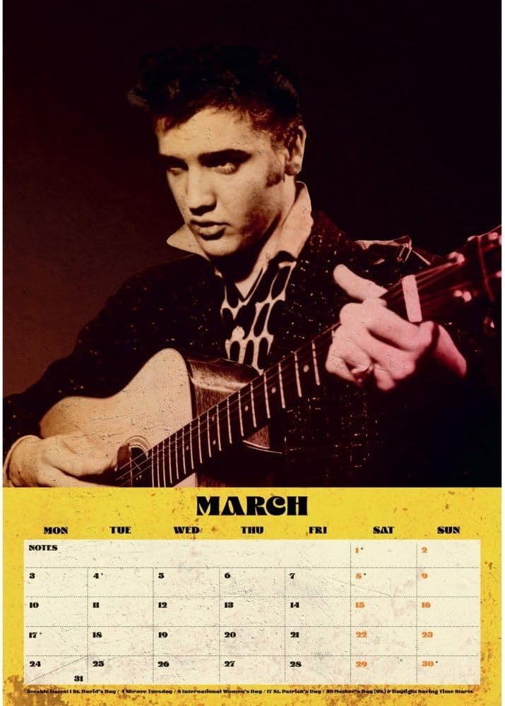 2025 Elvis - A3 Wall Calendar