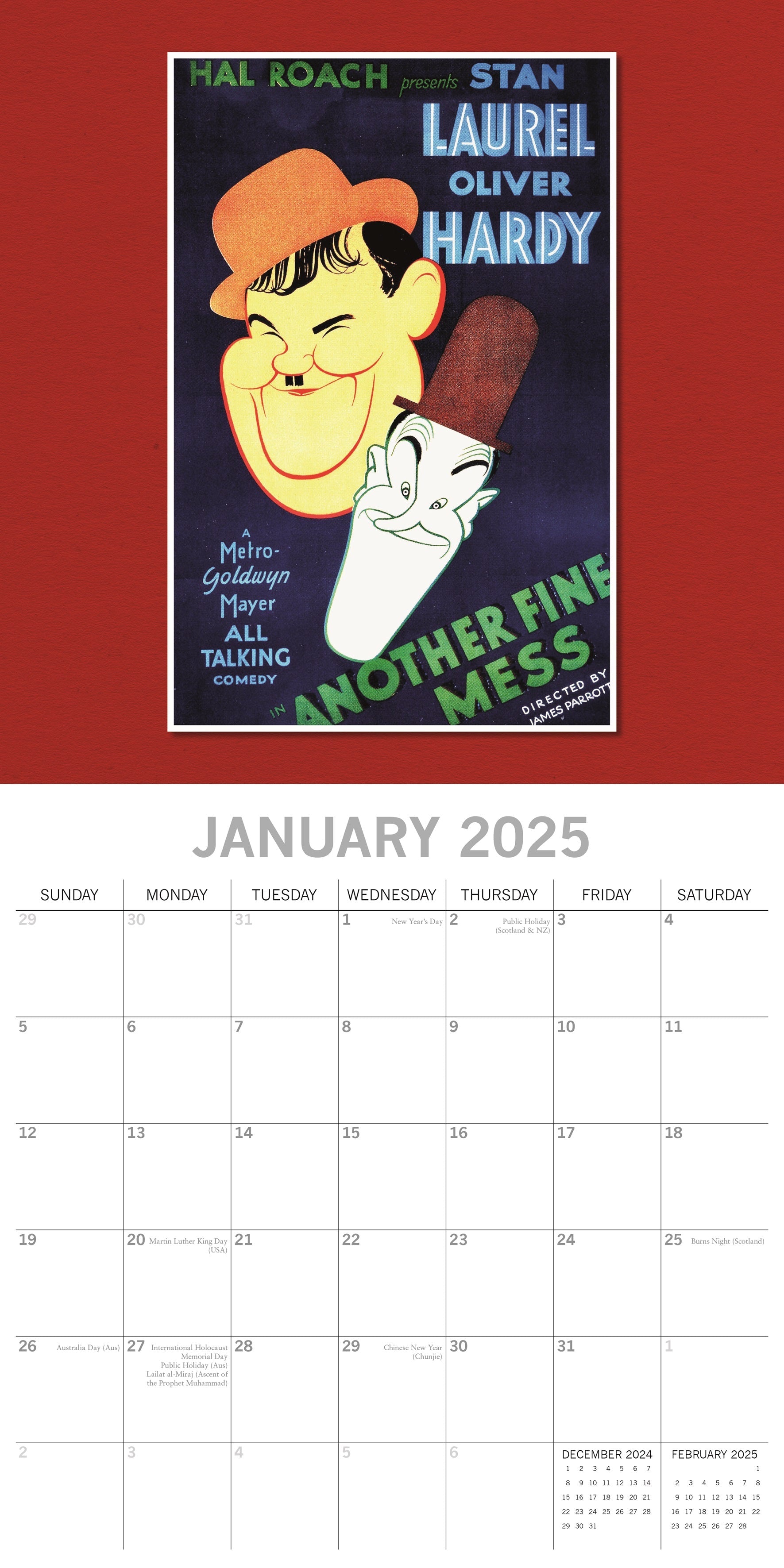 2025 Classic Movie Posters - Square Wall Calendar