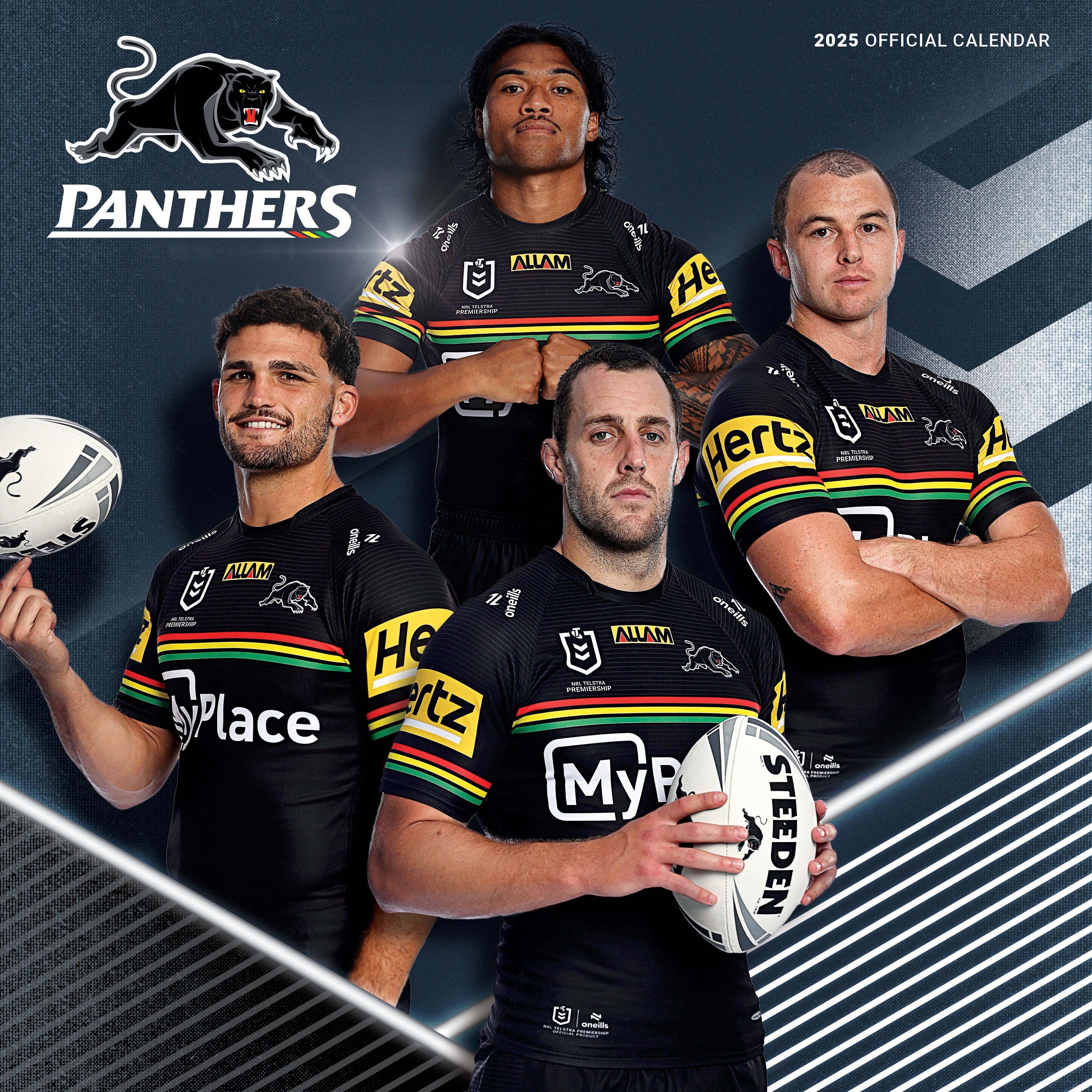 2025 NRL Penrith Panthers - Square Wall Calendar