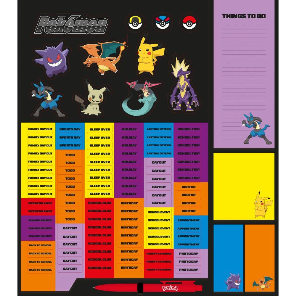 2025 Pokemon - Deluxe Wall Calendar