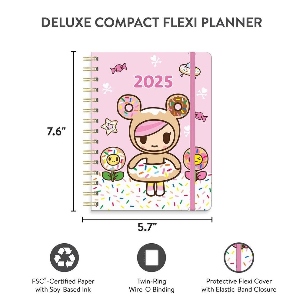 2025 Tokidoki Donutella - Deluxe Compact Flexi Weekly & Monthly Diary/Planner