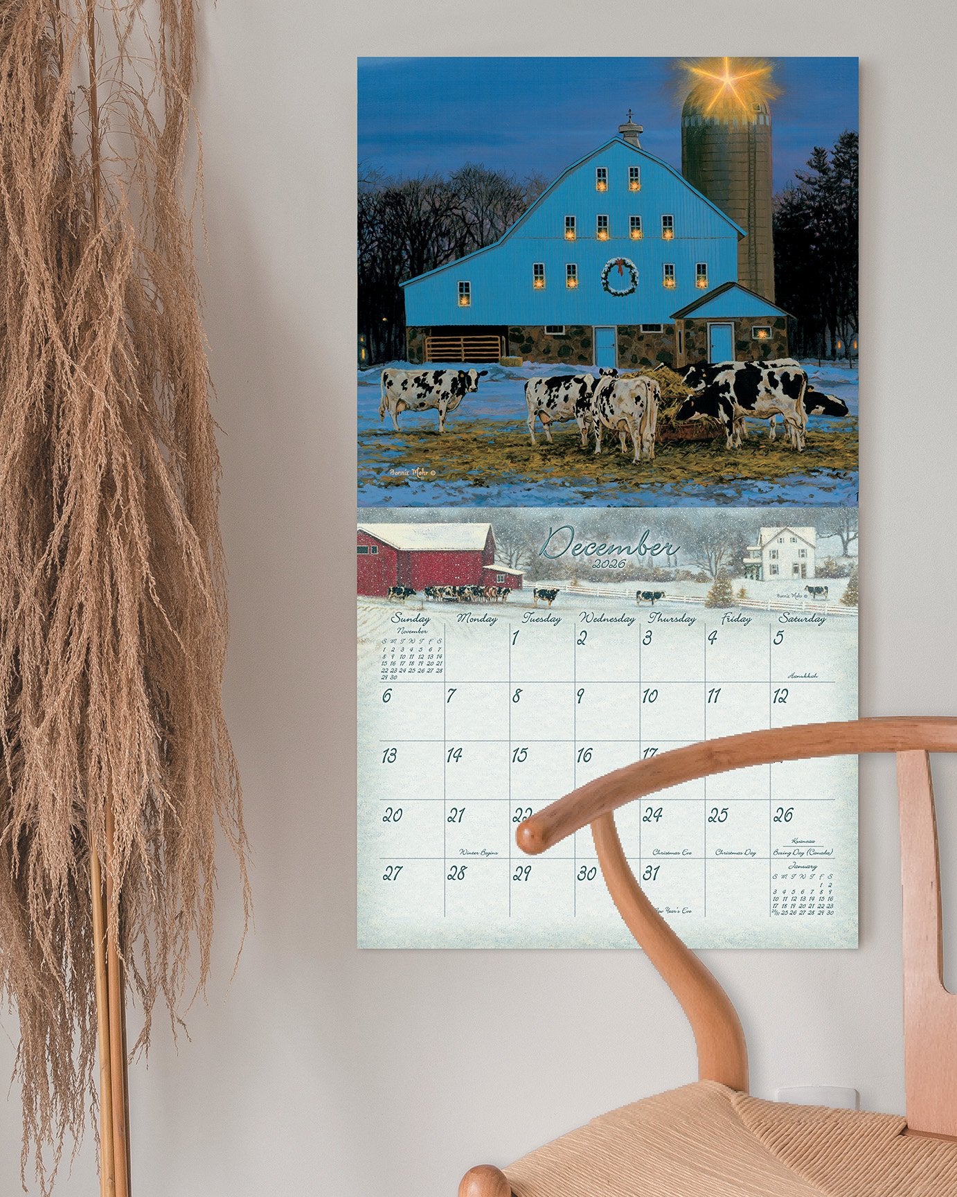 2026 Legacy Cow Calendar - Deluxe Wall Calendar