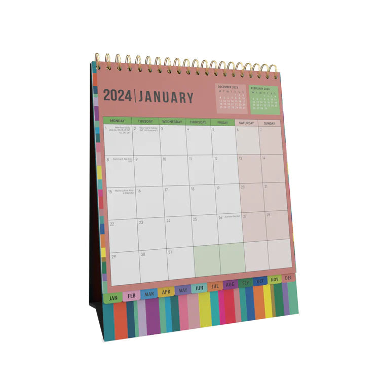 2024 Edge Rainbow - Desk Easel Calendar