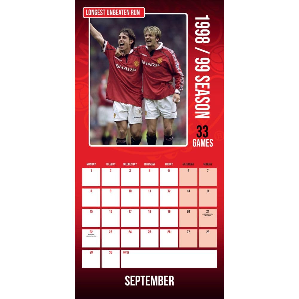 2025 Manchester United Fc Legends - Square Wall Calendar