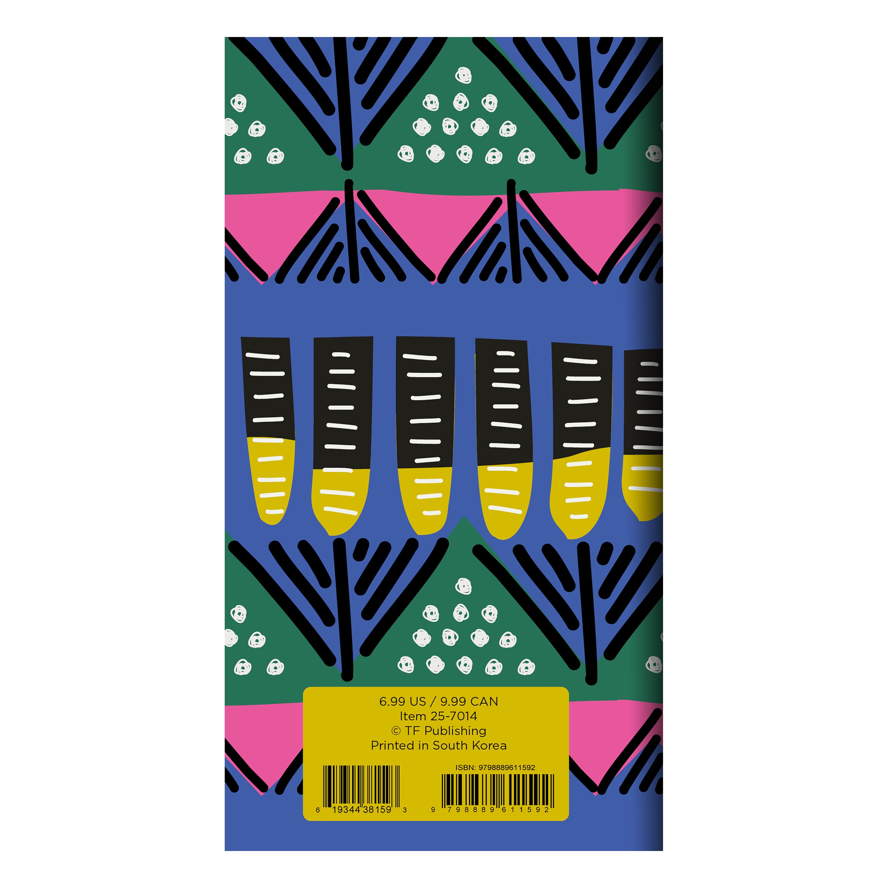 2025-2026 Bright Tribal - Small Monthly Pocket Diary/Planner