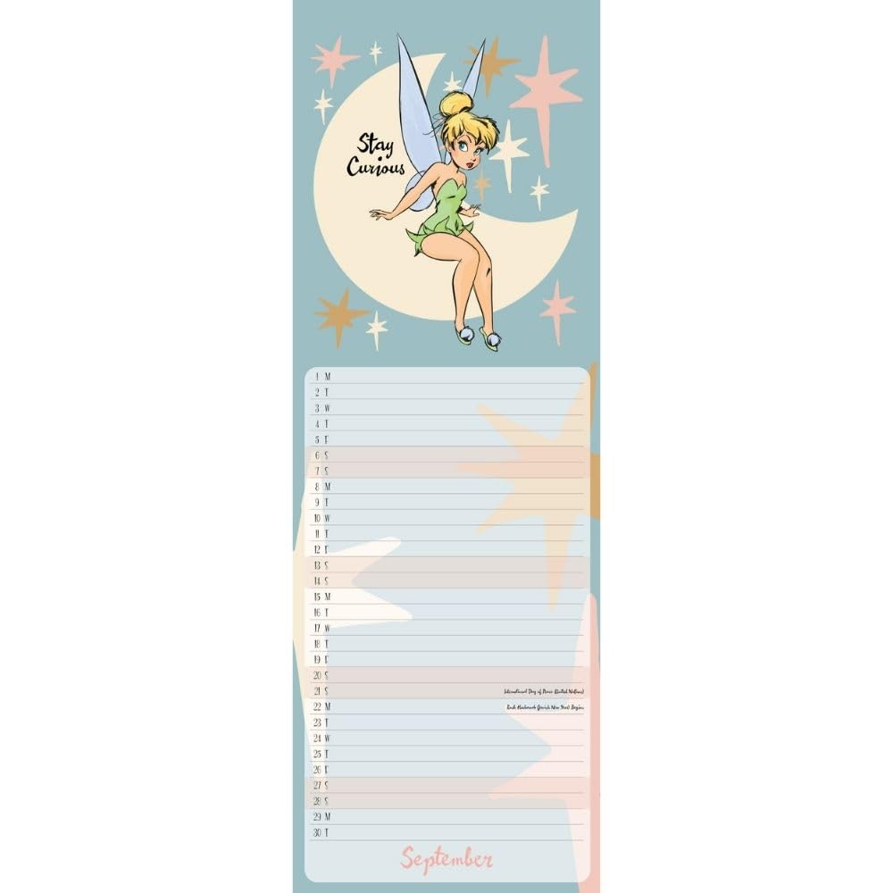 2025 Disney Tinkerbell - Slim Wall Calendar