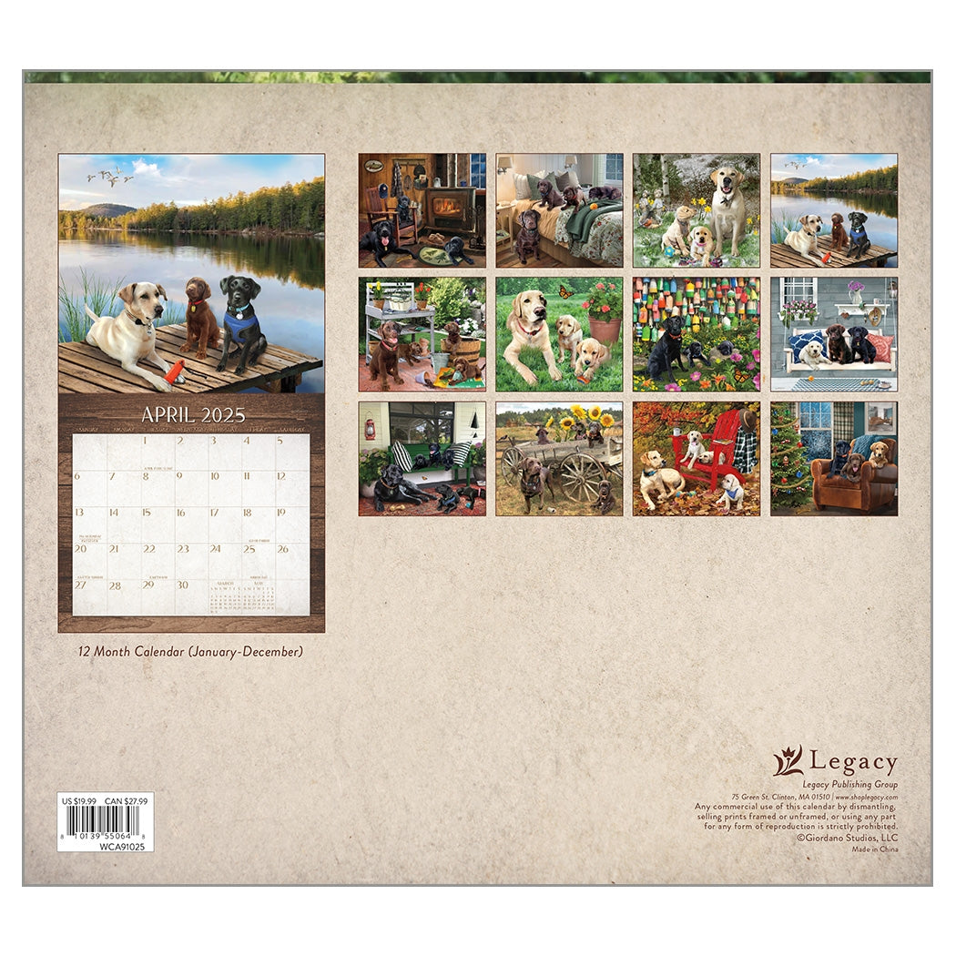 2025 Legacy Labradors - Deluxe Wall Calendar