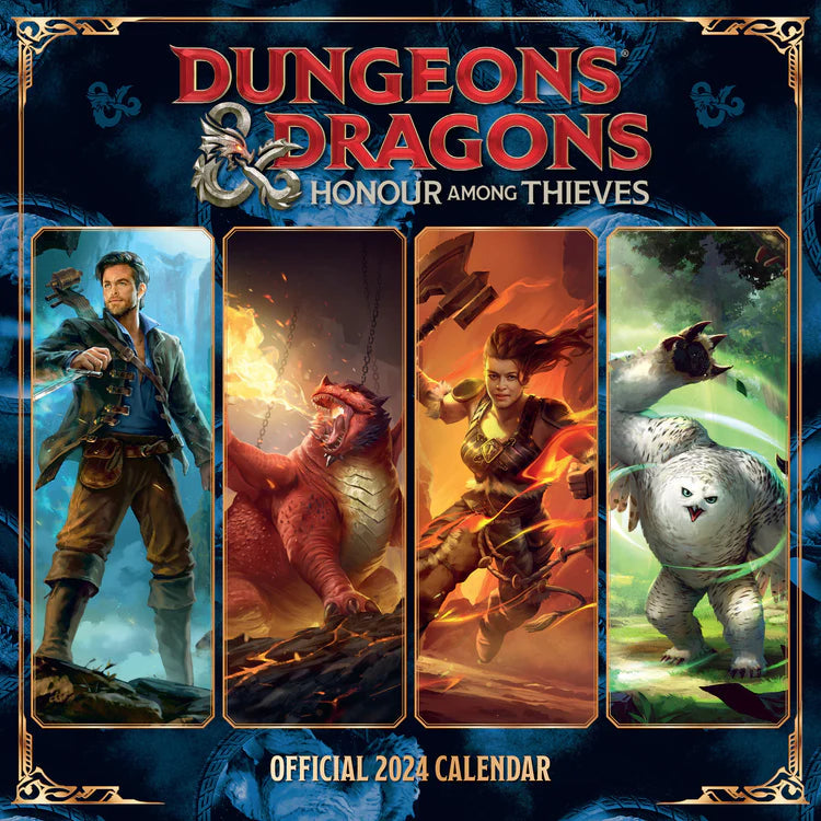 2024 Dungeons & Dragons Square Wall Calendar