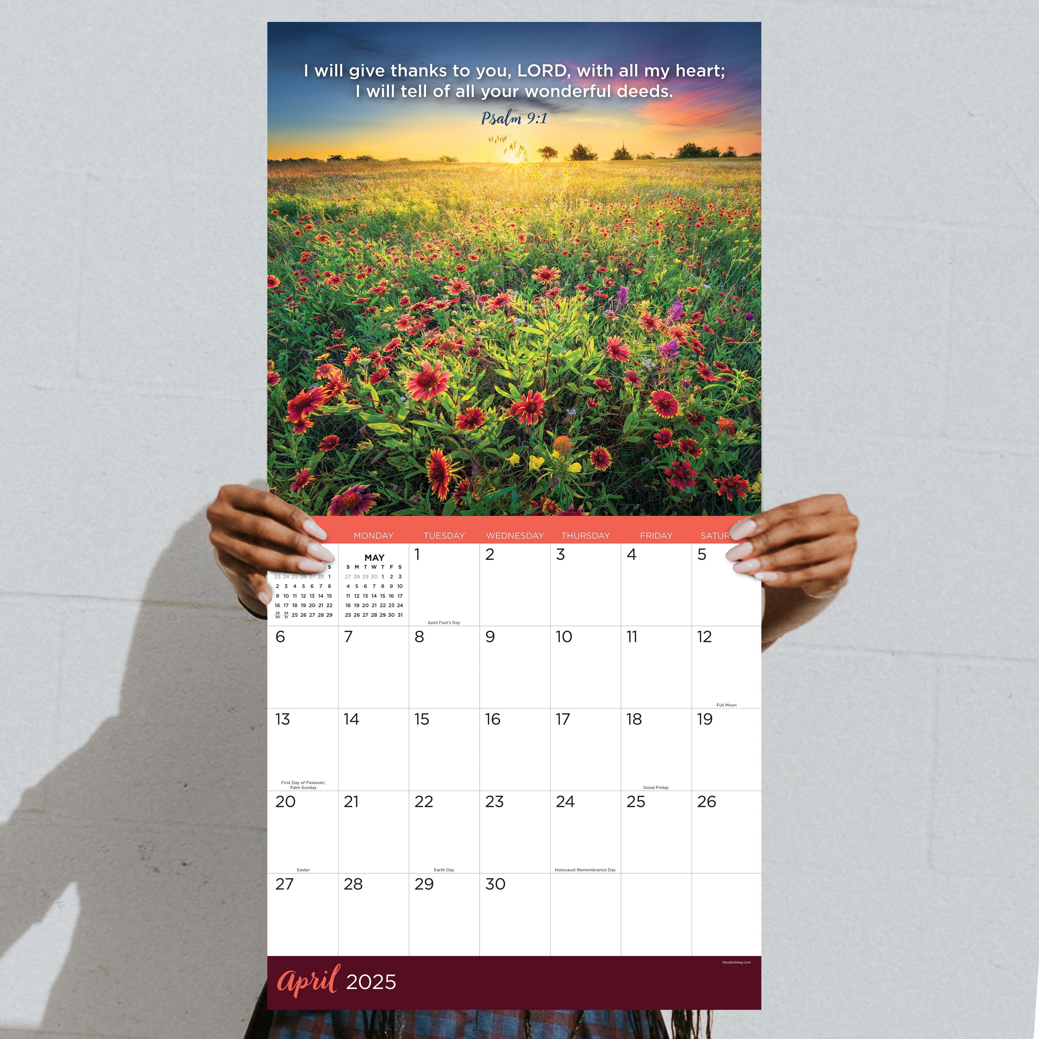2025 Psalms by TF - Square Wall Calendar