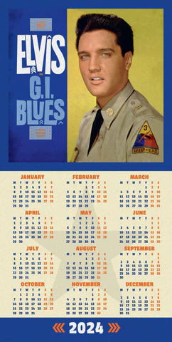 2024 Elvis Collector's Edition Record Sleeve - Square Wall Calendar