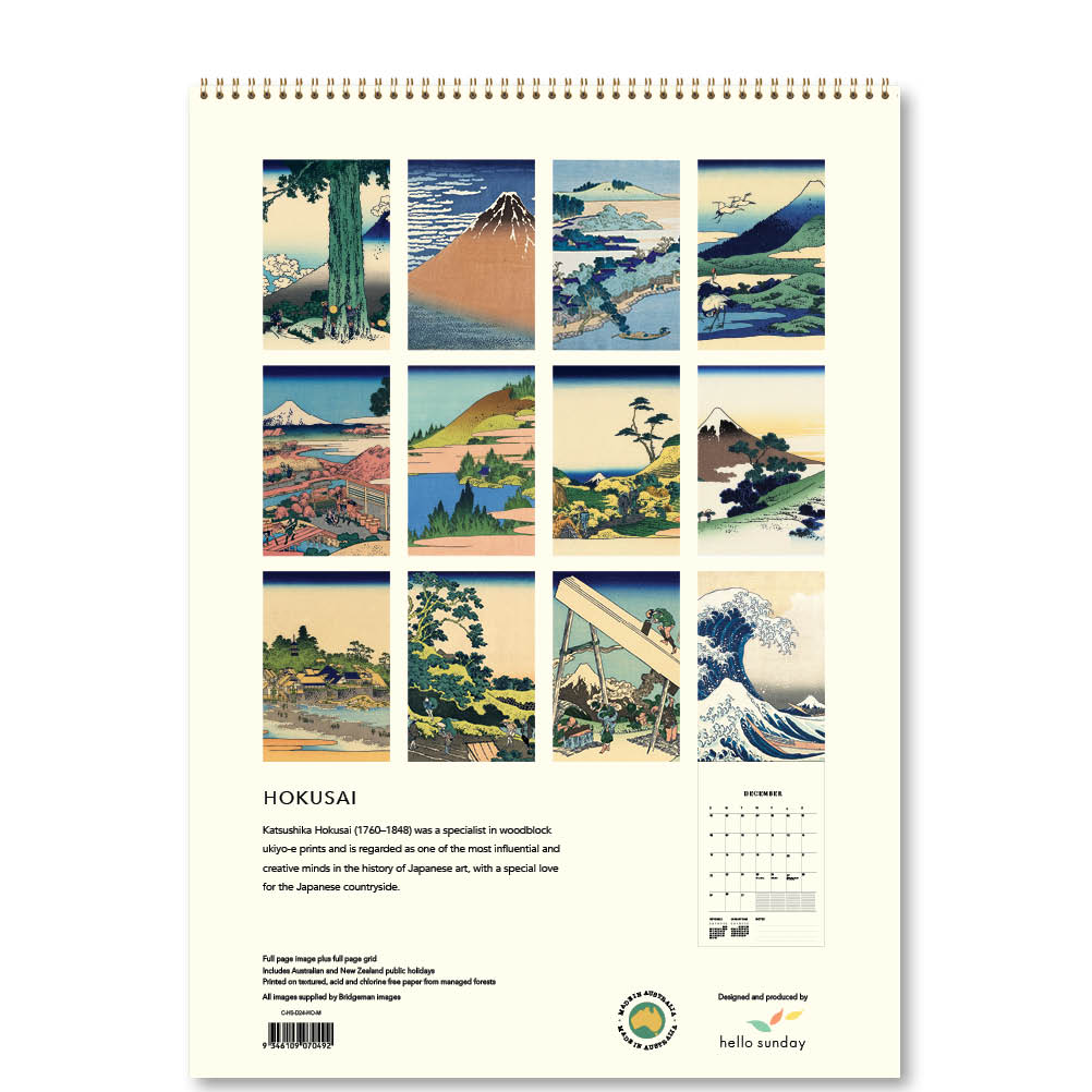 2024 Hokusai Deluxe Wall Calendar Art Calendars
