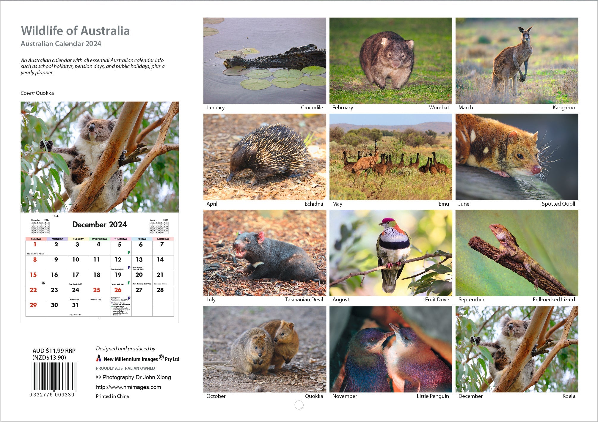 2024 Wildlife Of Australia Horizontal Wall Calendar Australian   D9947992743362ff50fd609ec918ba86 