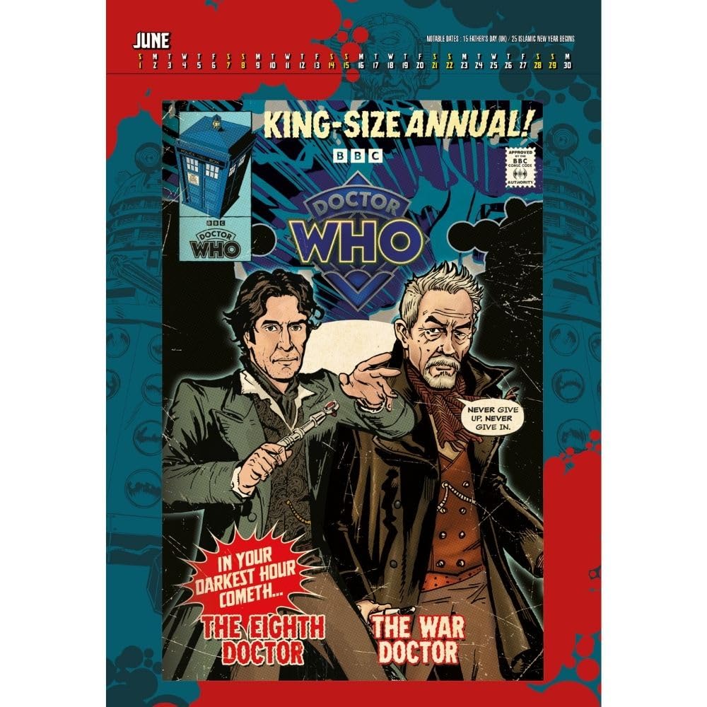 2025 Doctor Who Classic - A3 Deluxe Wall Calendar