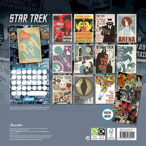 2024 Star Trek - Square Wall Calendar  SOLD OUT