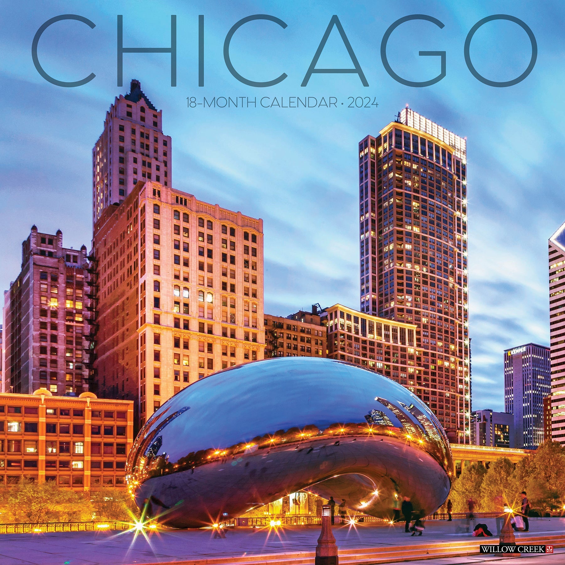 2024 Chicago (by Willow Creek) - Square Wall Calendar