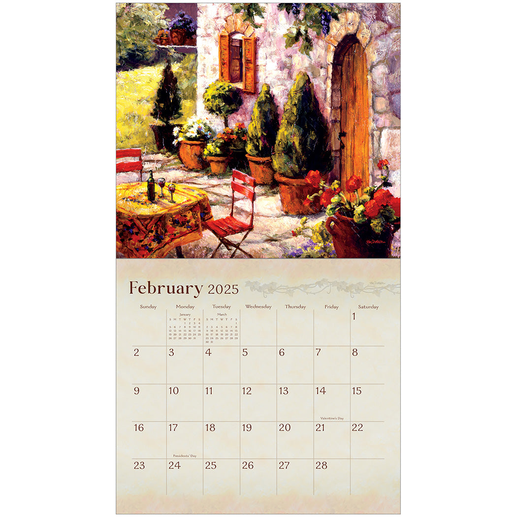 2025 Legacy Wine Country - Deluxe Wall Calendar