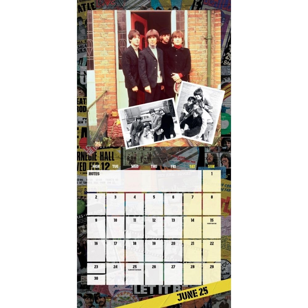 2025 The Beatles - Square Wall Calendar