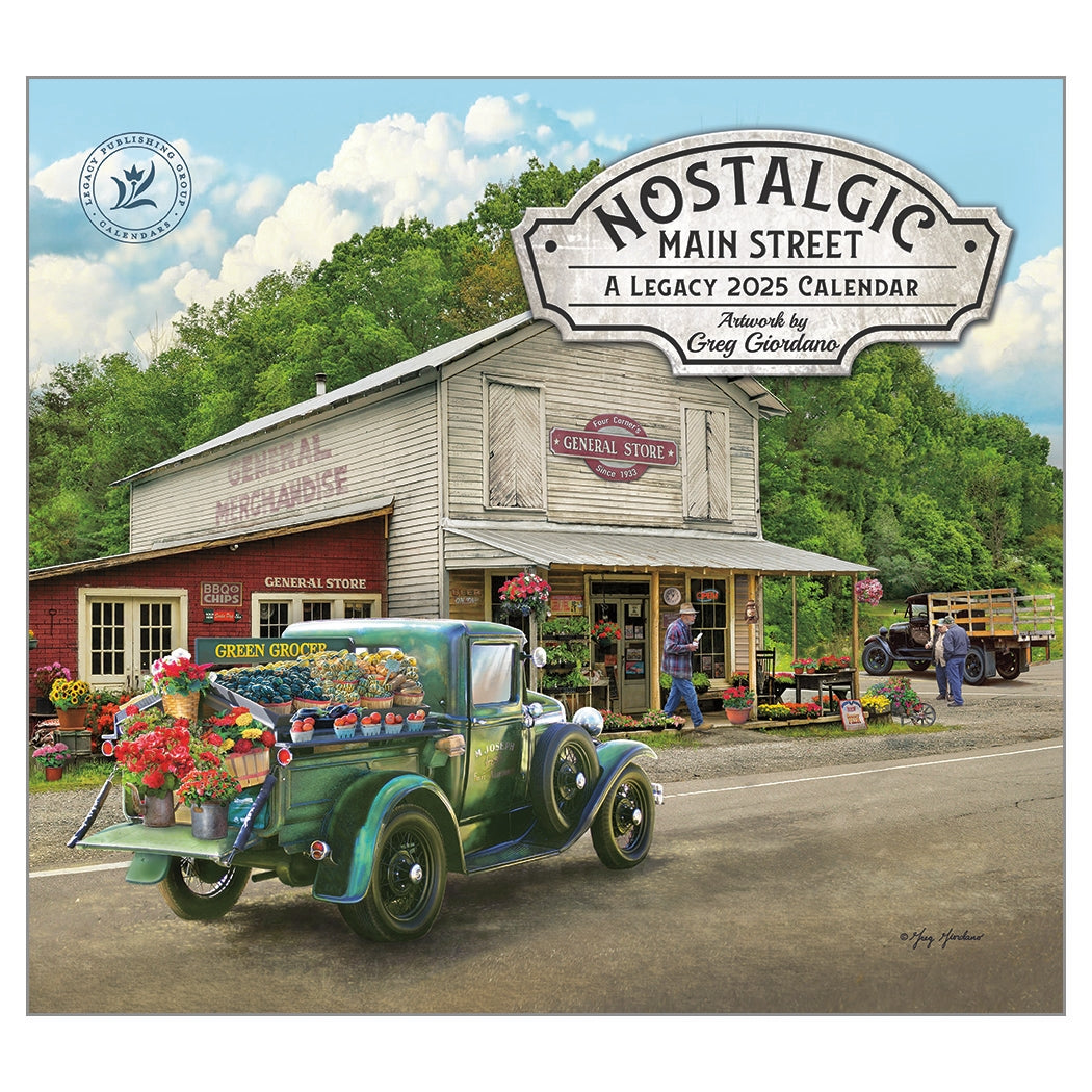 2025 Legacy Nostalgic Main Street - Deluxe Wall Calendar