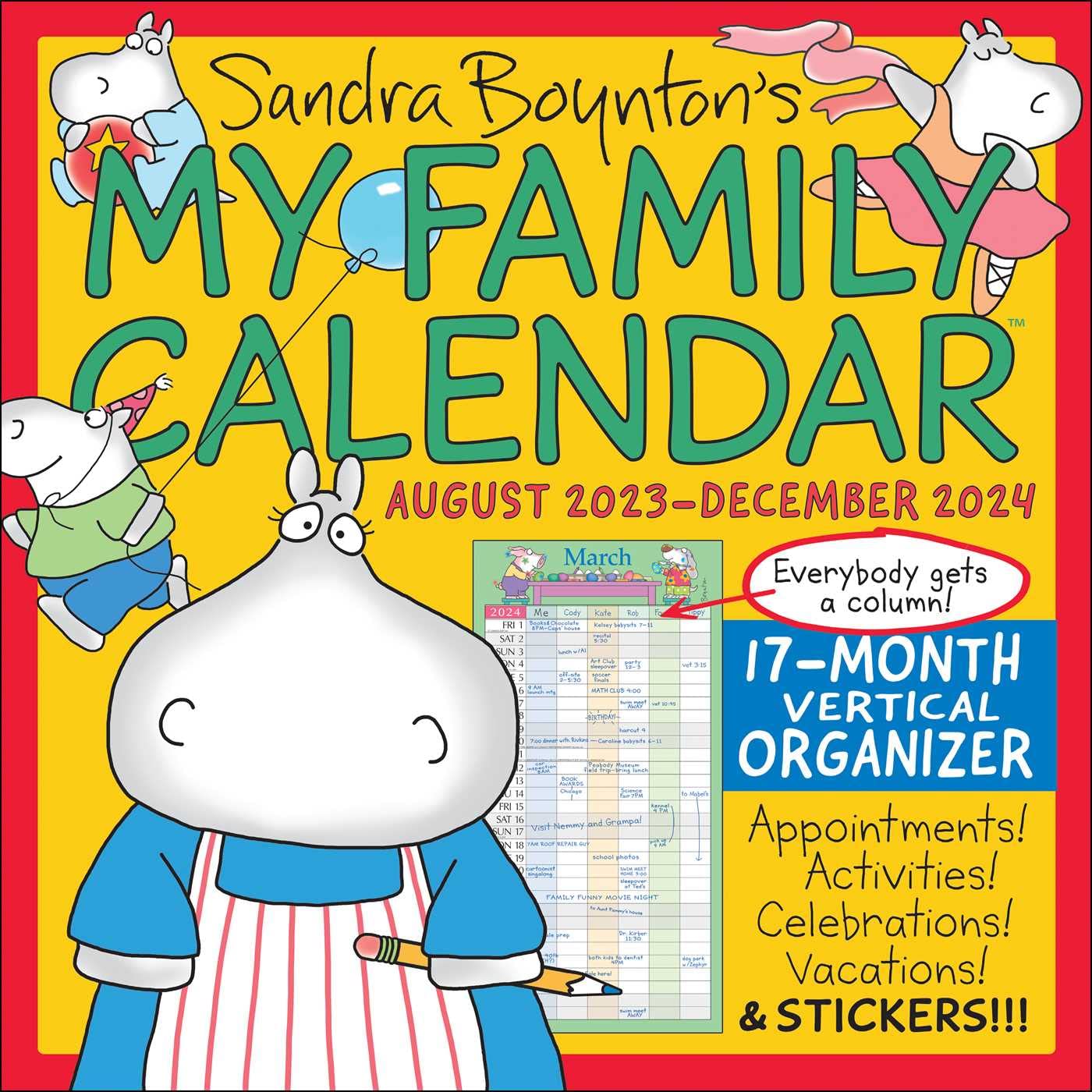 2024 Sandra Boyntons My Family 17-Month - Square Wall Calendar  SOLD OUT