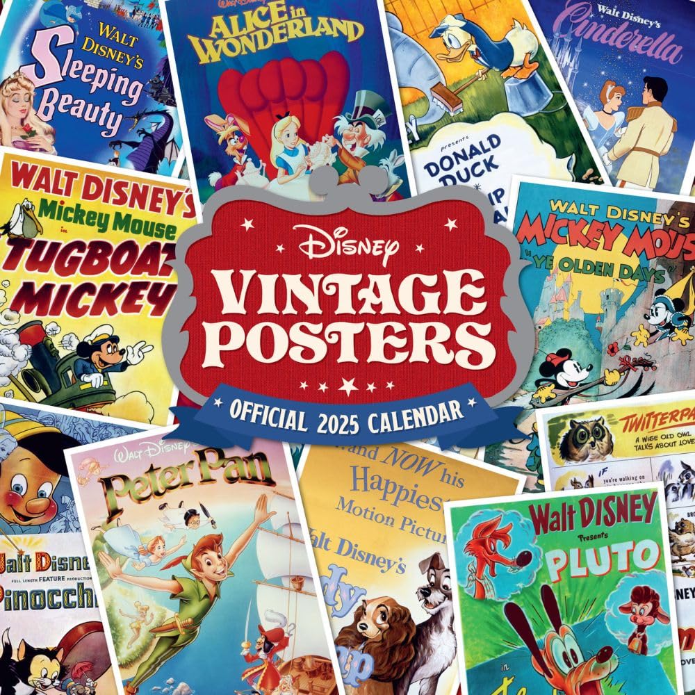 2025 Disney Vintage Posters - Calendar & Diary Gift Box Set